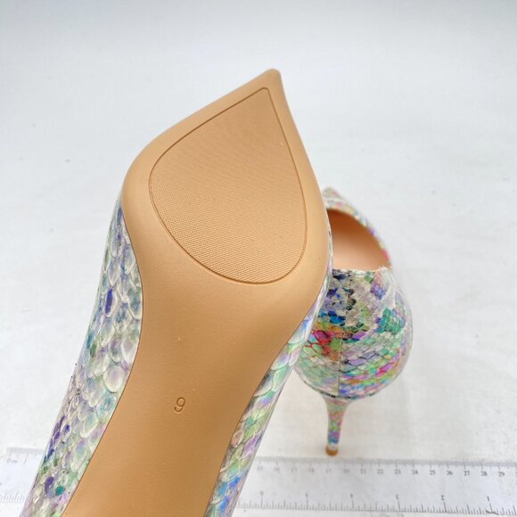 YDN Multicolor Snakeskin Heels - Picture 5 of 7